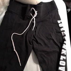 PINK black and white leggings